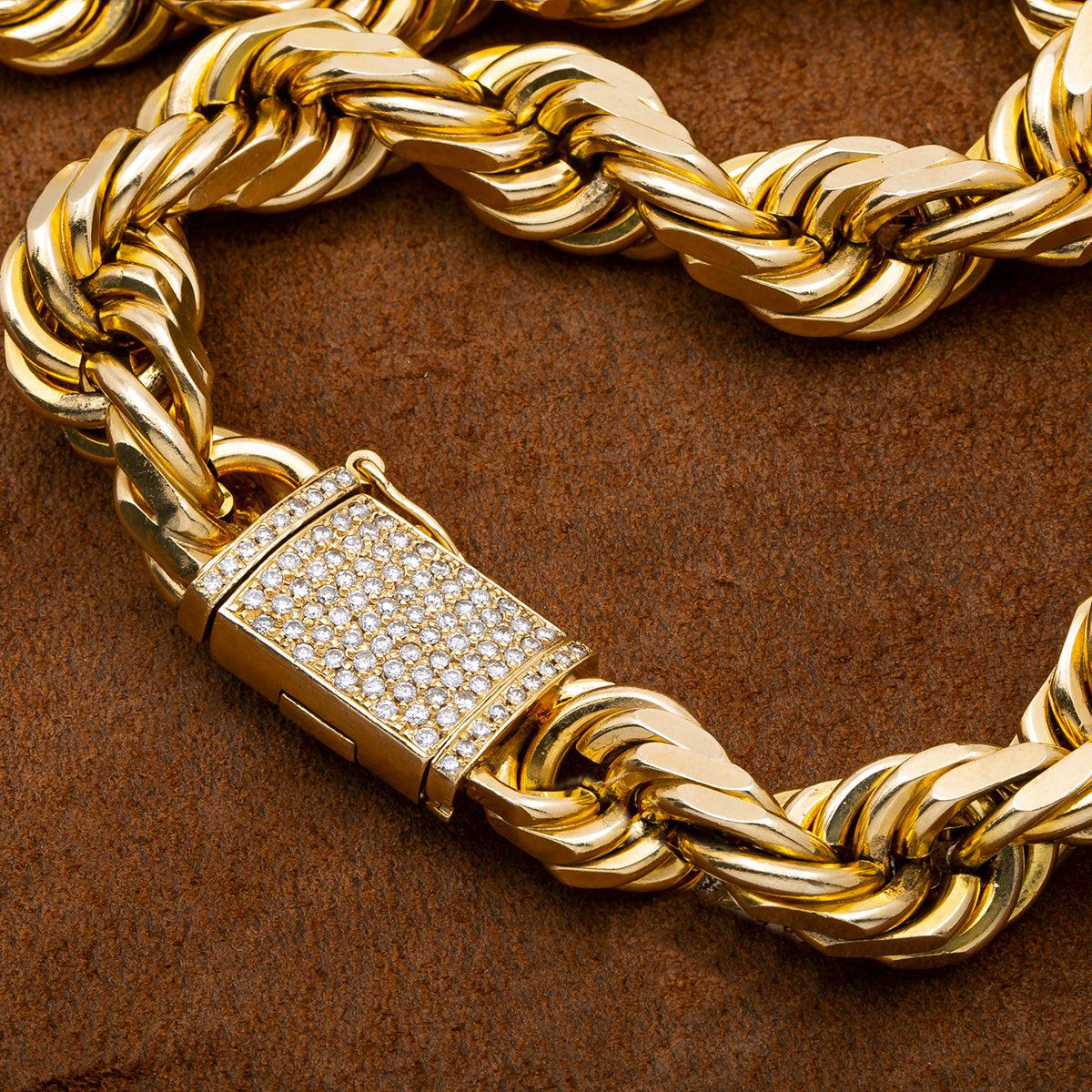 10K Yellow Gold Rope Chain | 1.75 Carats | 453.20 Grams | 24 Inches - Image 4