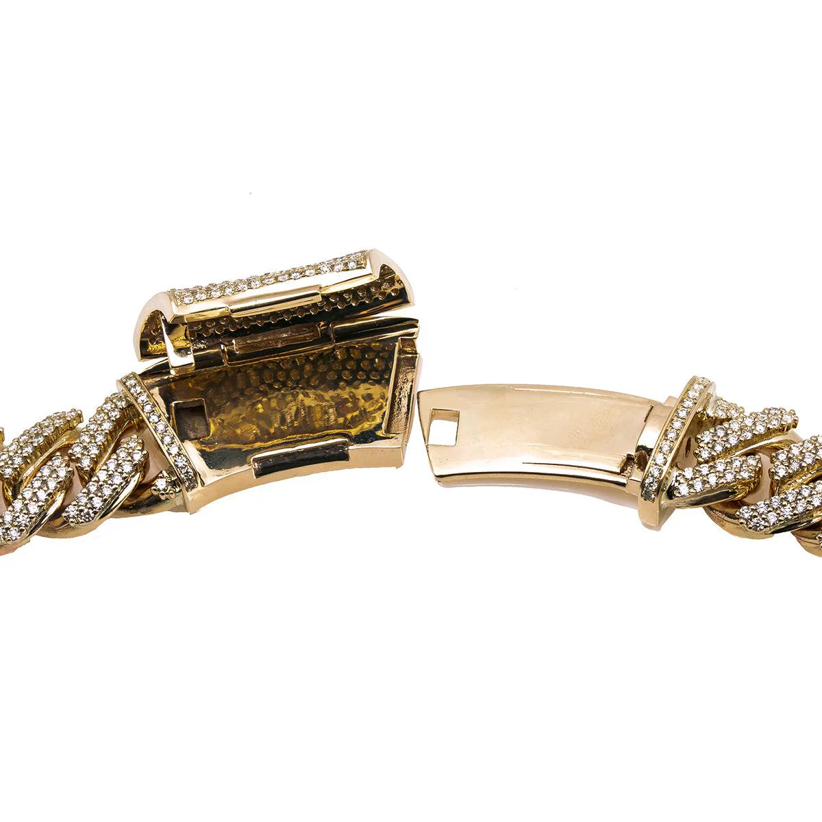 14K Yellow Gold Iced Out Diamond Cuban Link Chain | 34.68 Carats | 16 Mm Width | 24 Inch Length - Image 4