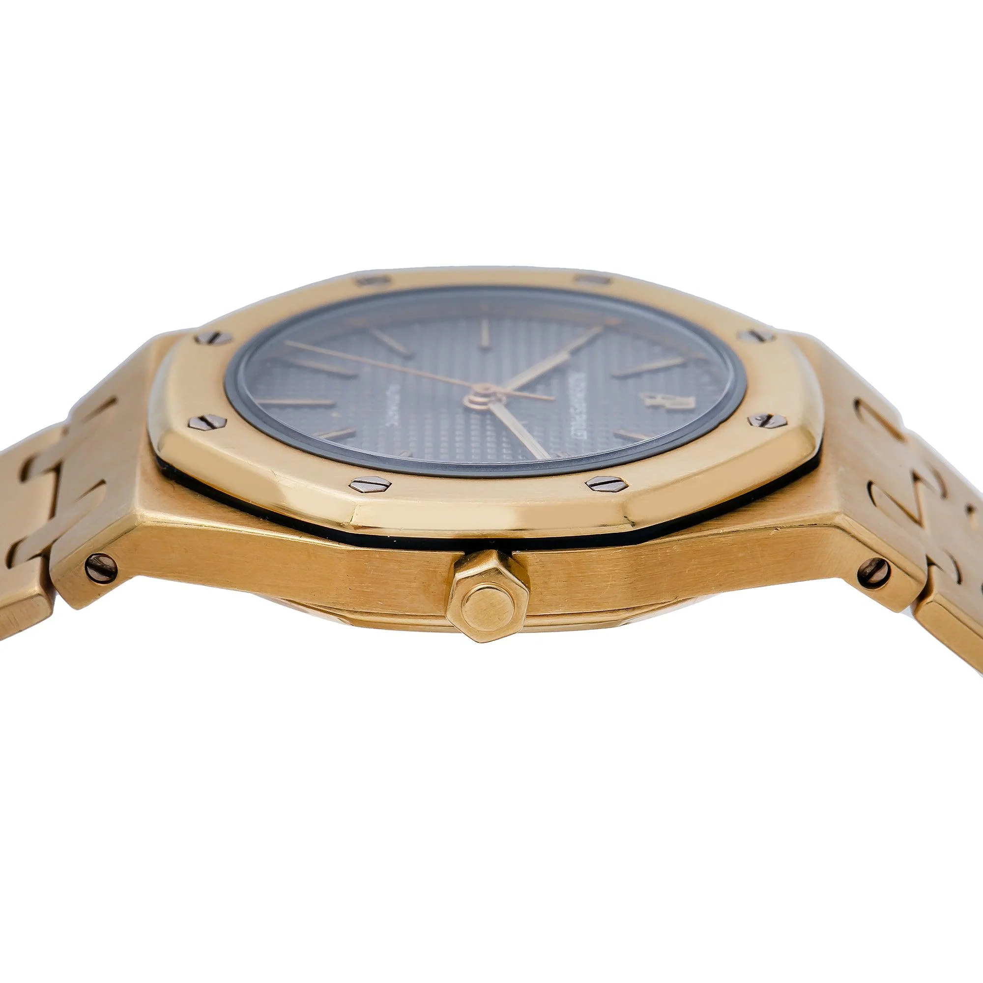 Audemars Piguet Royal Oak 33MM 67600BA Gray Dial Yellow Gold Bezel 18K Yellow Gold Bracelet - Image 4