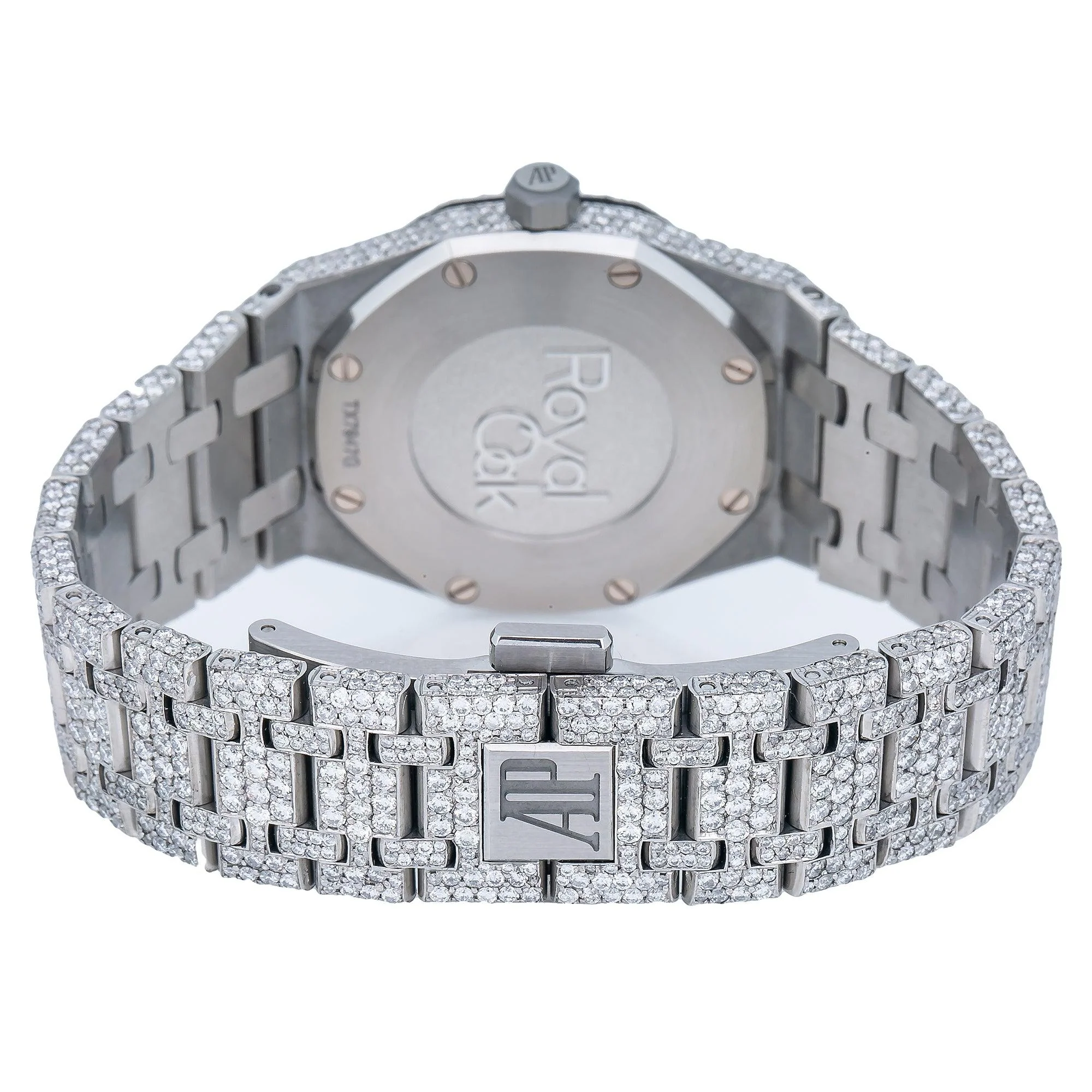 Audemars Piguet Royal Oak 33MM 67611ST Black Dial Diamond Bezel Stainless Steel Bracelet - Image 6