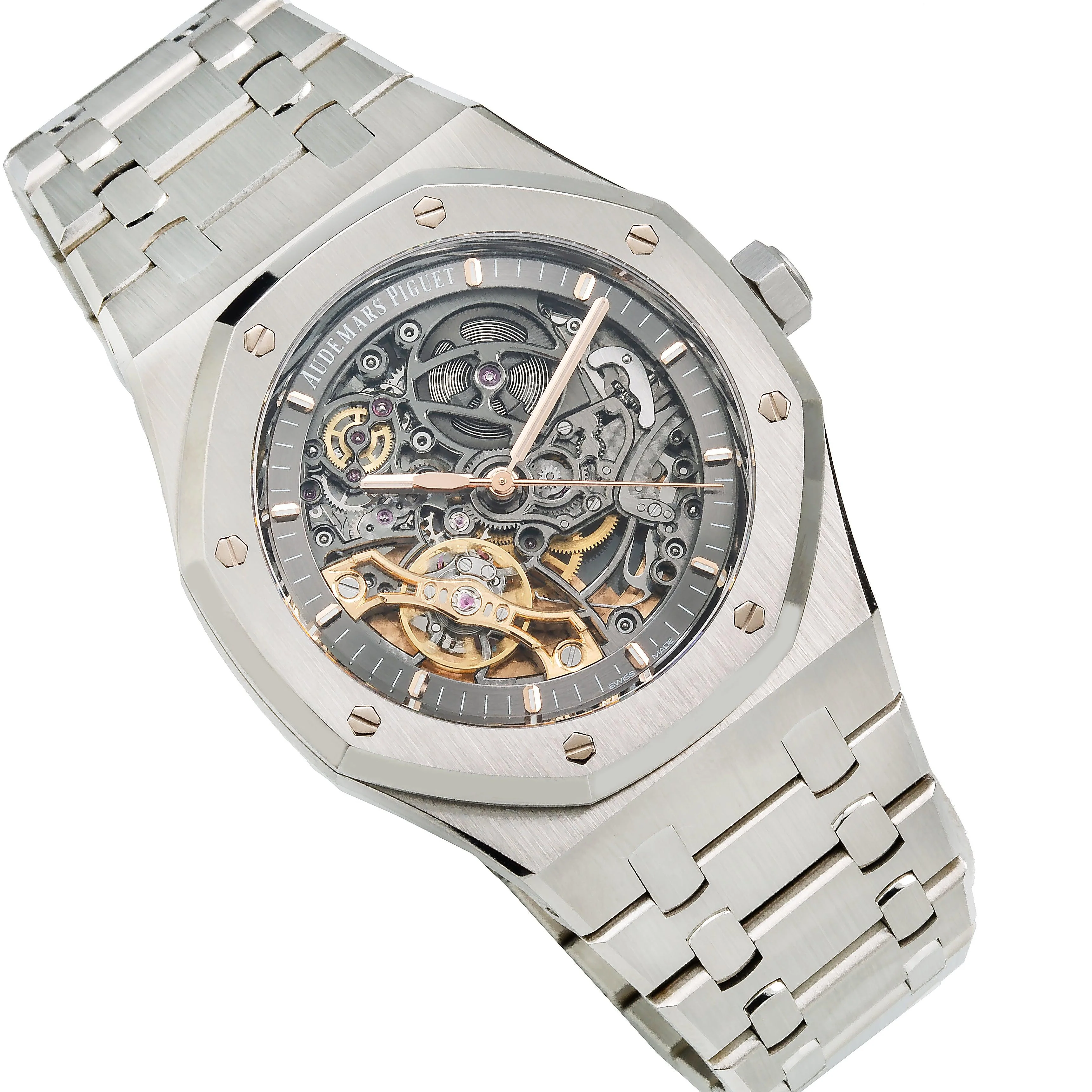 Audemars Piguet Royal Oak 39MM 15305ST.OO.1220ST.01 Gray Skeleton Dial Stainless Steel Bezel Stainless Steel Bracelet - Image 3