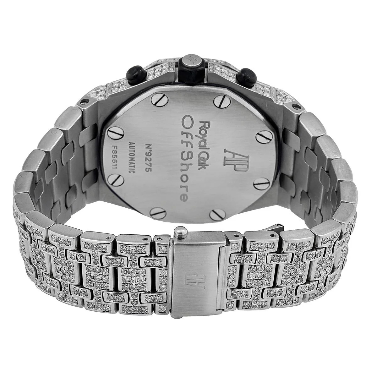 Audemars Piguet Royal Oak Offshore 43MM 25721ST Black Arabic Dial Diamond Bezel Stainless Steel Bracelet 21.75ct - Image 5
