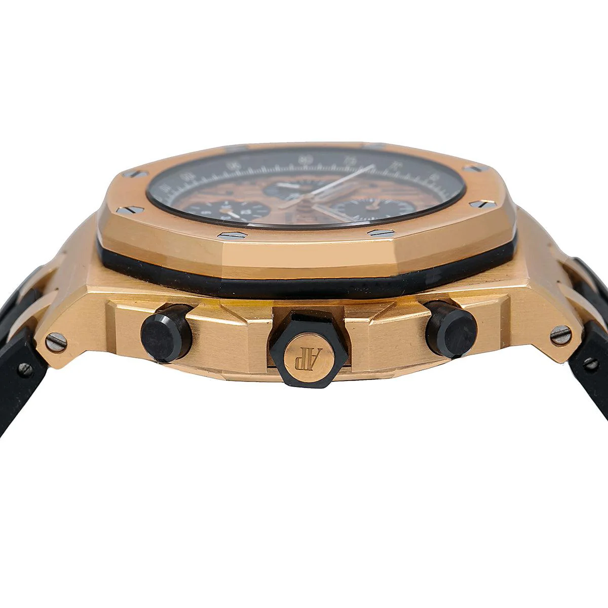 Audemars Piguet Royal Oak Offshore Chronograph 44MM 26470OR.OO.A002CR.01 Champagne Arabic Dial Rose Gold Bezel Black Rubber Band - Image 5