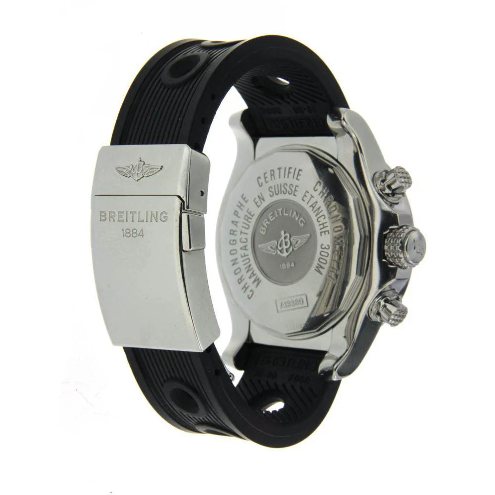 Breitling Avenger Skyland 45MM A13380 Black Arabic Dial Black Rubber Strap - Image 3