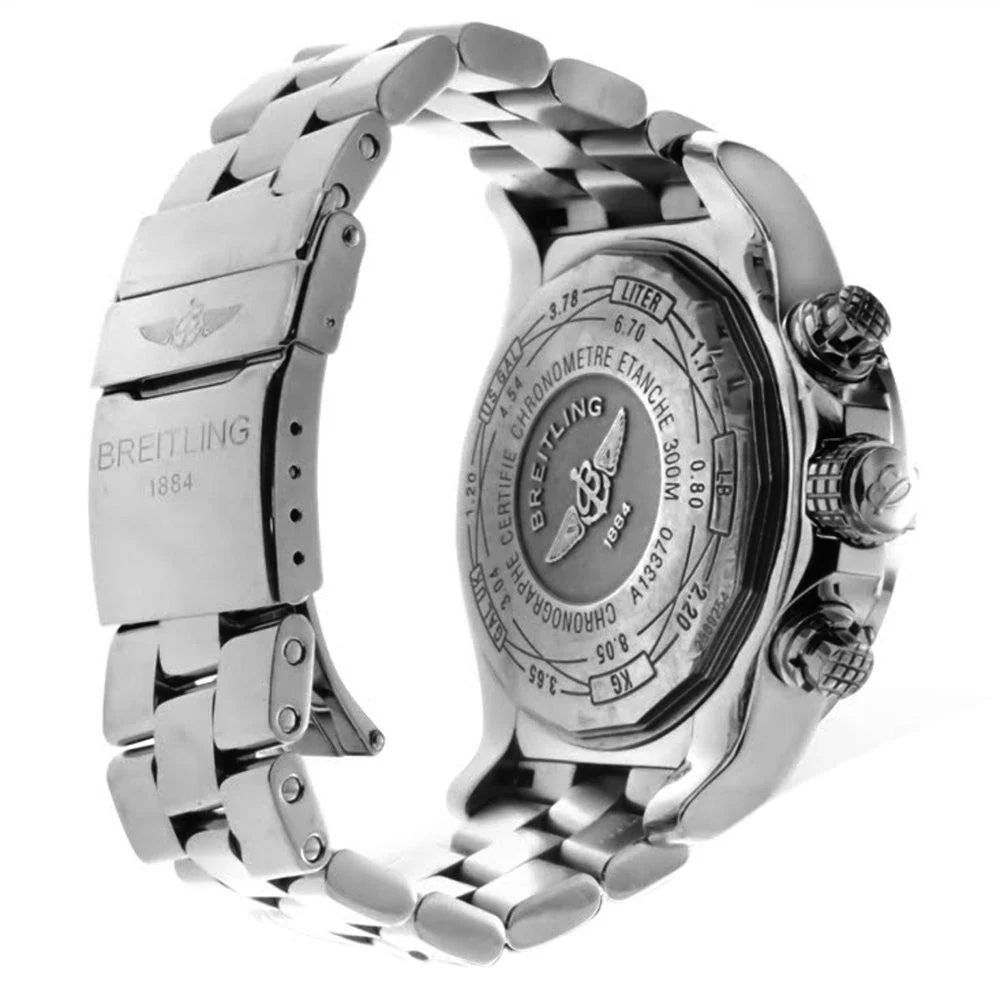 Breitling Super Avenger 48MM A13370 Black Dial Stainless Steel Bracelet - Image 3