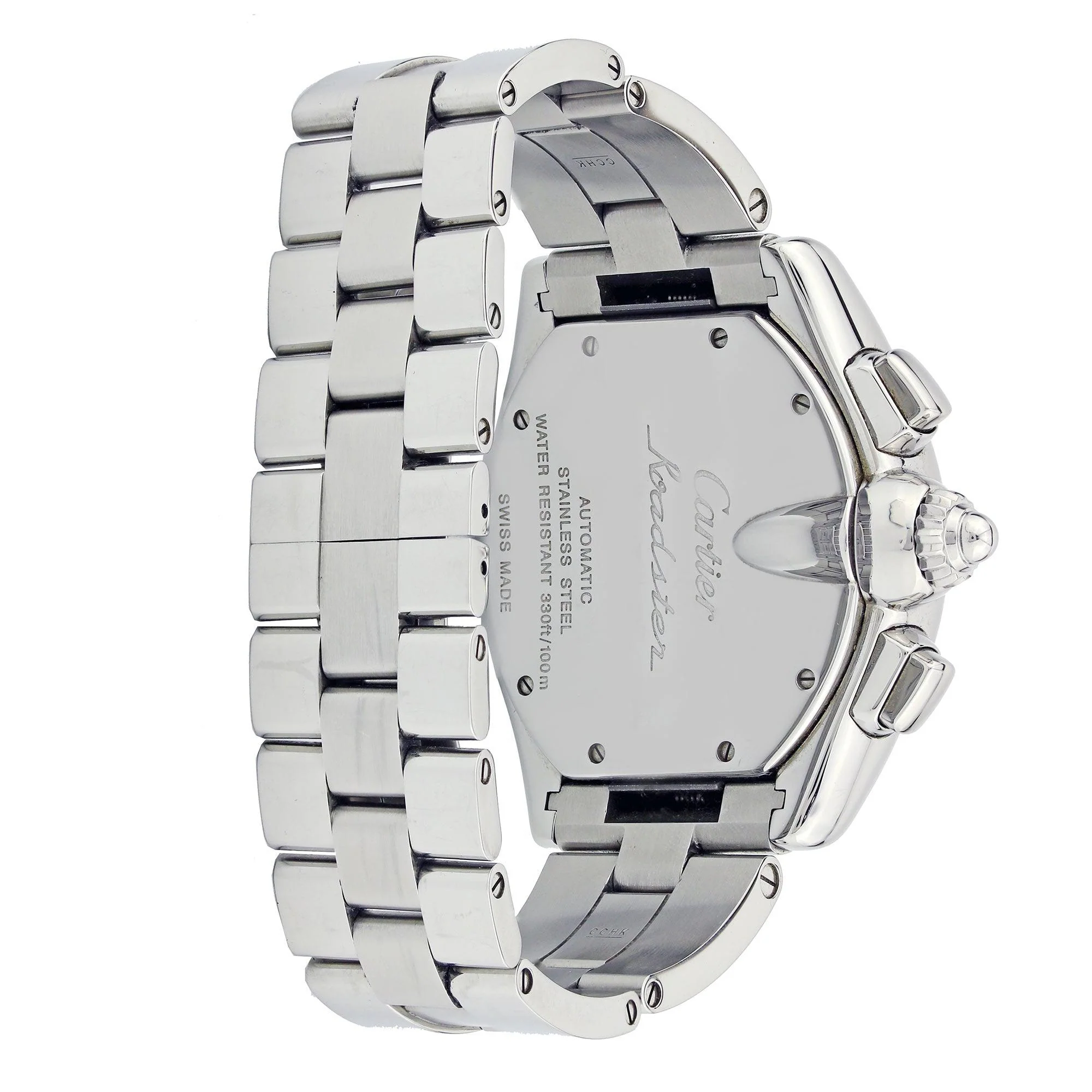 Cartier Roadster 43MM W62019X6 Silver Roman Dial Stainless Steel Bracelet - Image 3