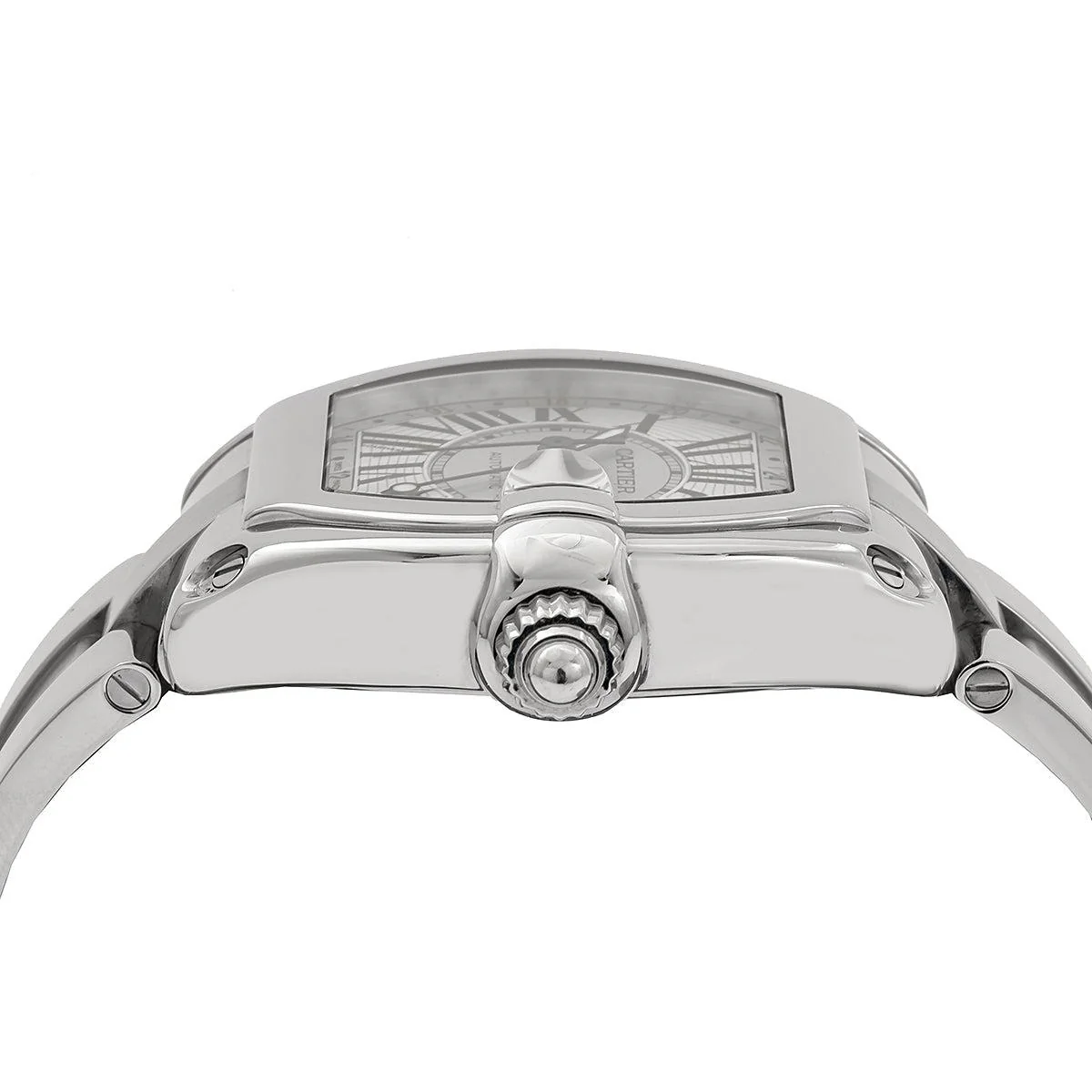 Cartier Roadster 43MM W62032X6 / 2722 Silver Roman Dial Stainless Steel Bracelet - Image 4