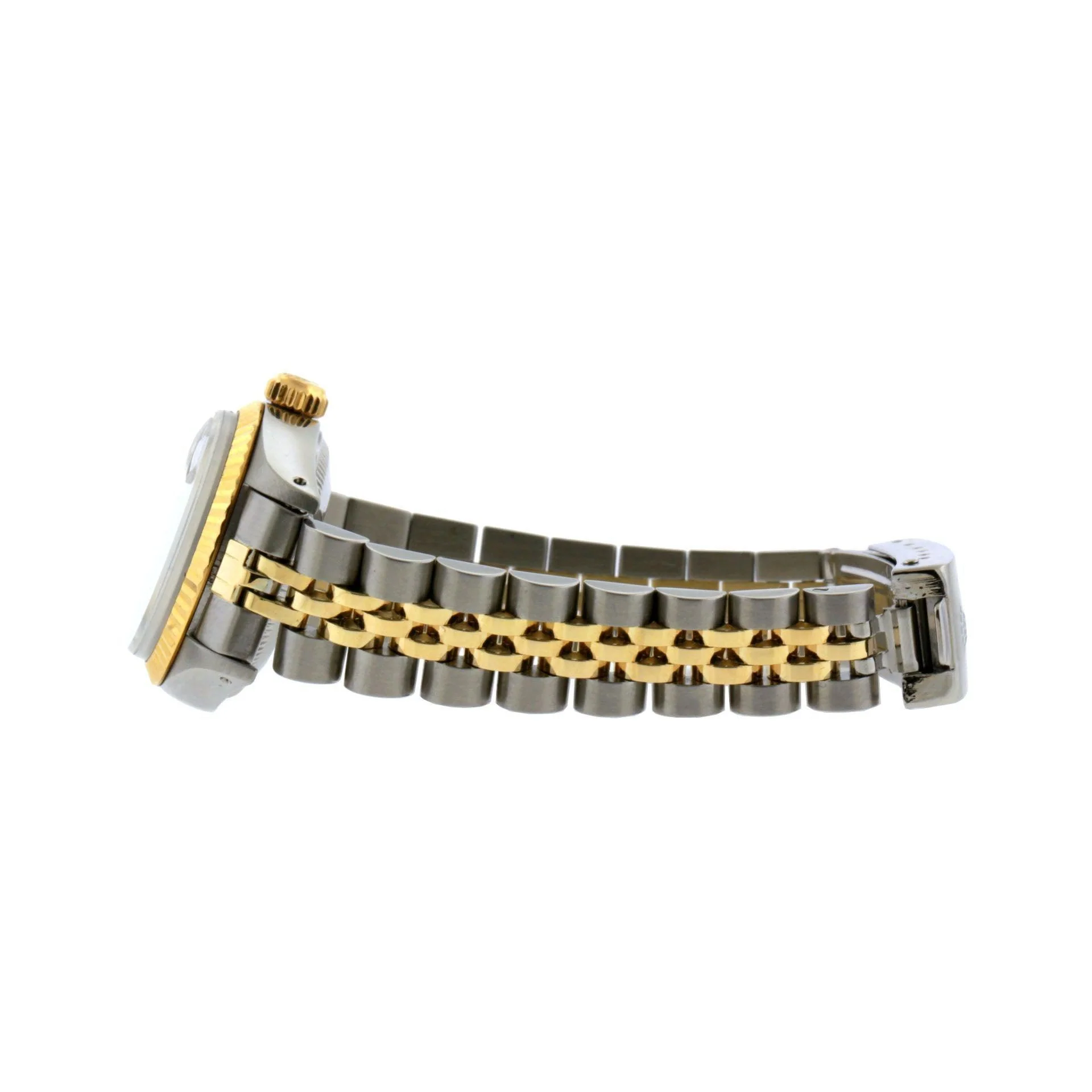 Rolex Datejust 26MM 6917 Gray Diamond Dial Fluted Bezel Two Tone Yellow Gold Jubilee Bracelet - Image 3