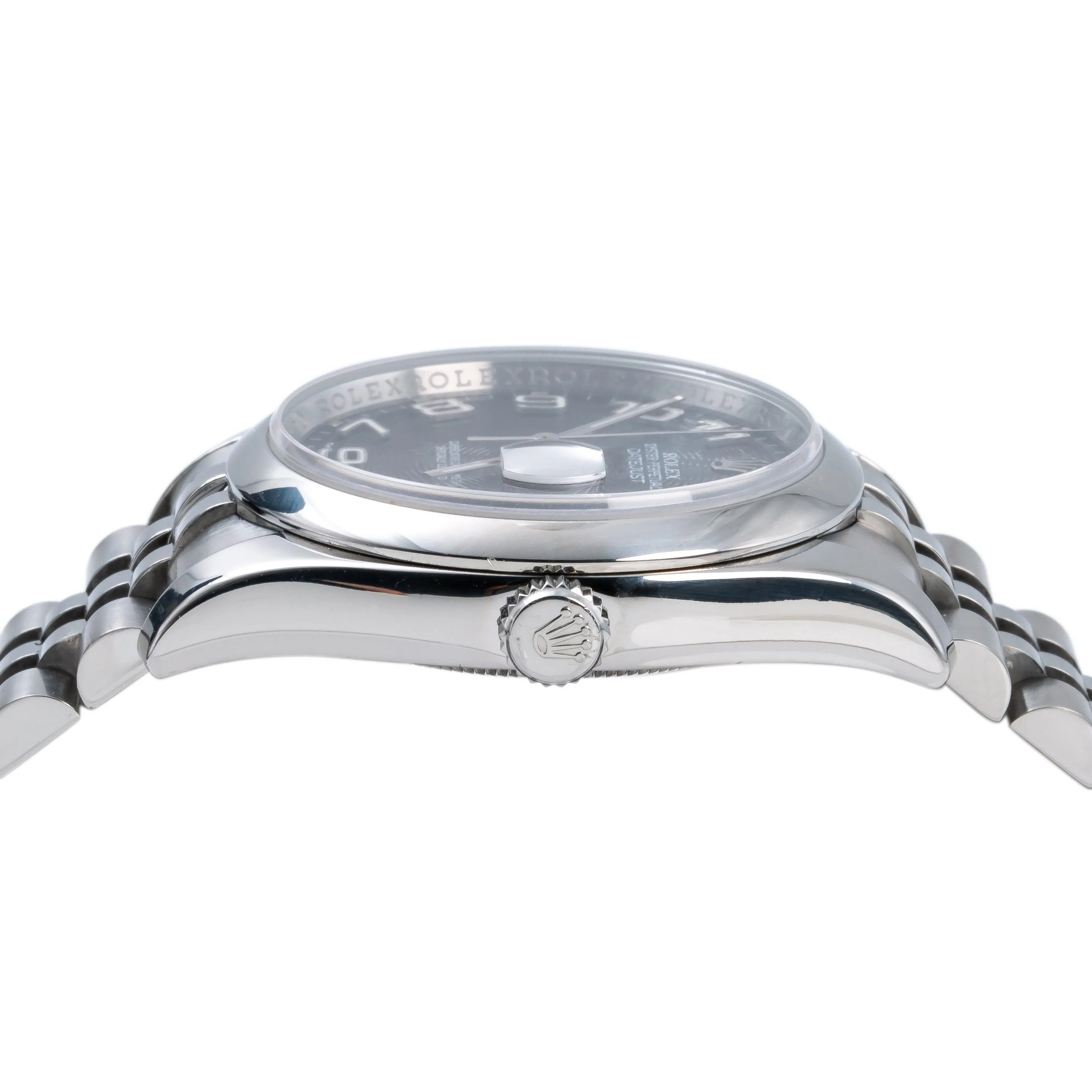 Rolex Datejust 36MM 116200 Black Concentric Arabic Dial Smooth Bezel Stainless Steel Jubilee Bracelet - Image 3