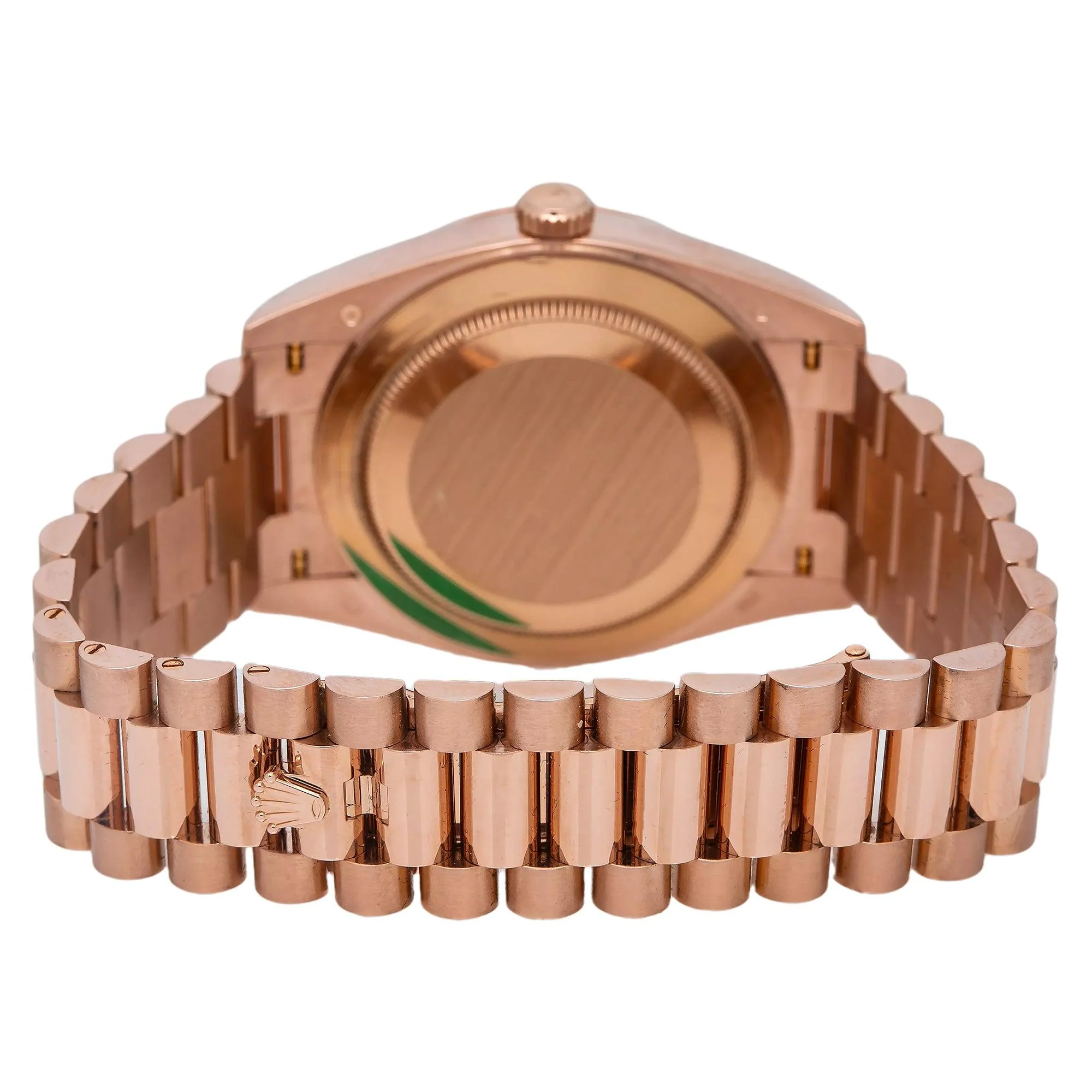 ROLEX DAY-DATE 228235 40MM CHOCOLATE MOTIF DIAL WITH ROSE GOLD PRESIDENT BRACELET - Image 6