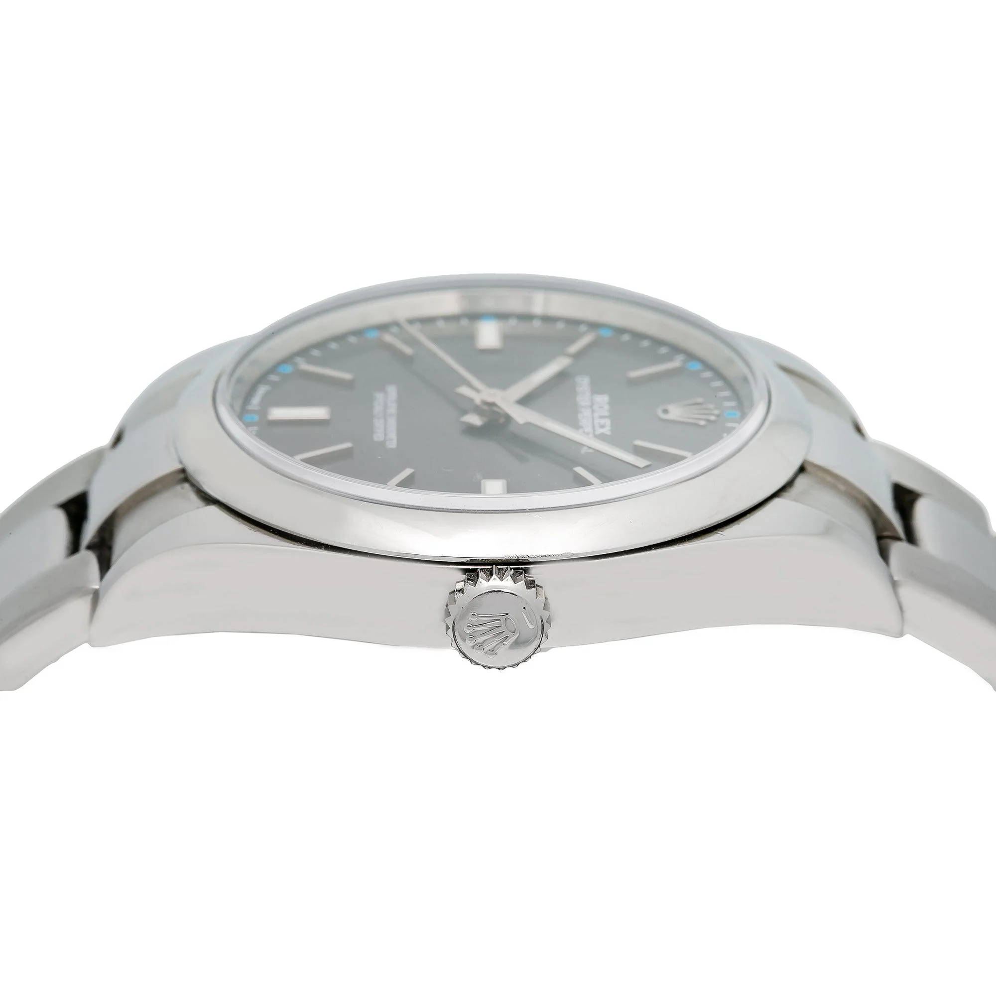 Rolex Oyster Perpetual 39MM 114300 Gray Dial Smooth Bezel Stainless Steel Oyster Bracelet - Image 5
