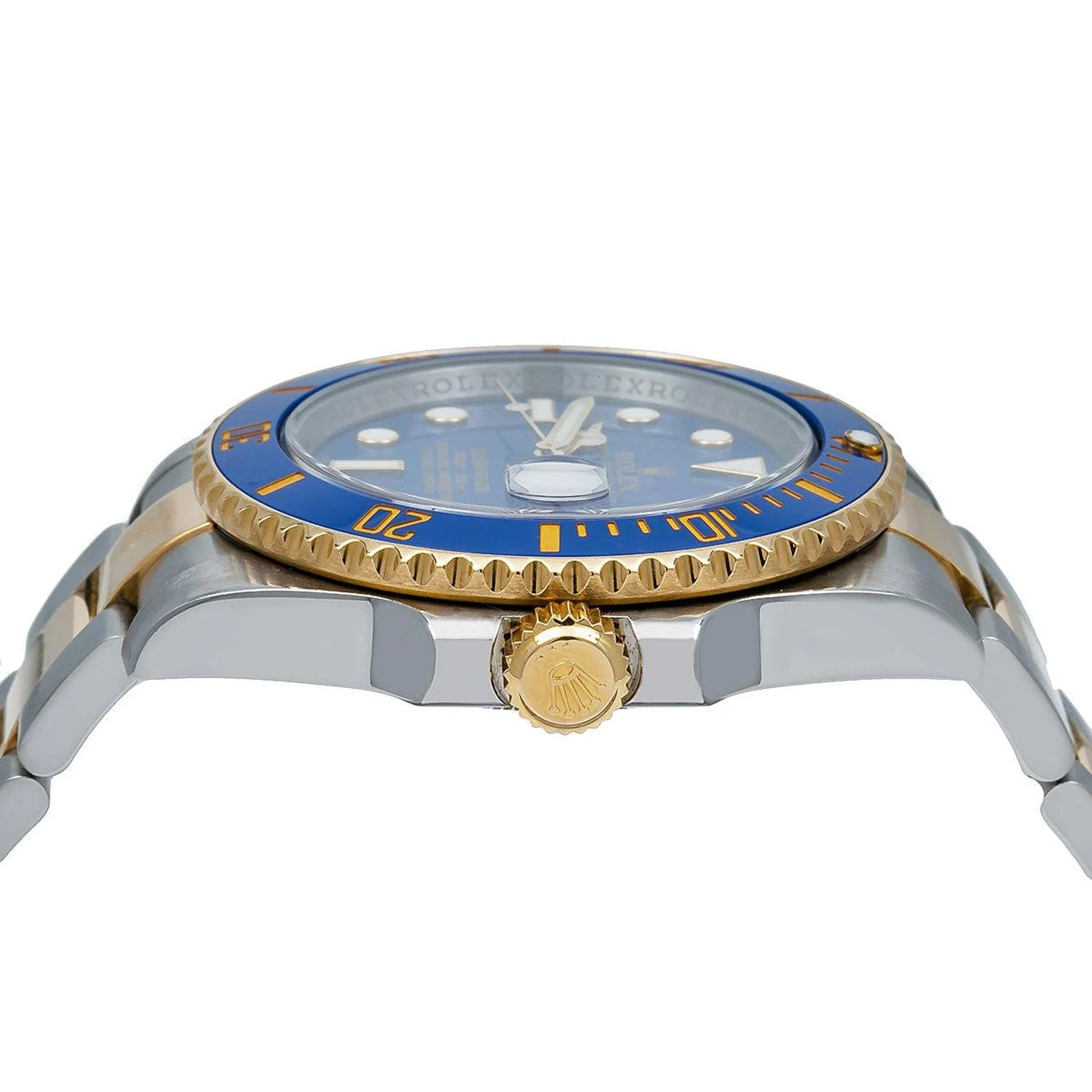 Rolex Submariner Date 40MM 116613LB Bluesy Blue Dial Blue Ceramic Bezel Two Tone Yellow Gold Oyster Bracelet - Image 5