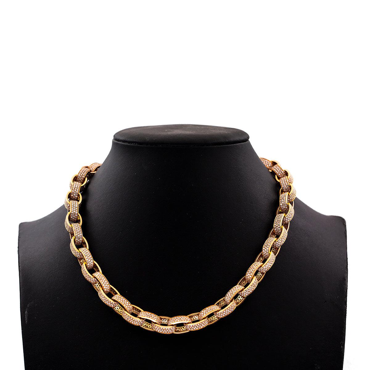 14K Rose Gold 20" Men's Custom Diamond Chain With 48.46 CT Diamonds - Image 4